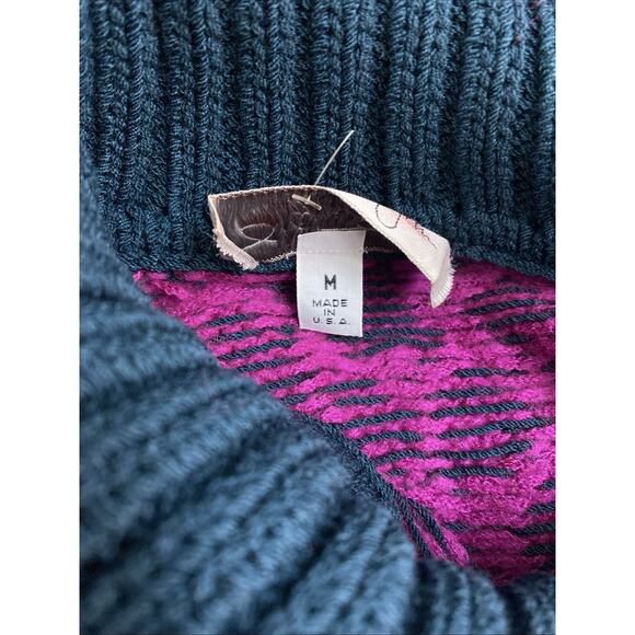 NWT Vintage St John Sweater Pullover Knit Wool Teal Fuchsia Purple Long … - Picture 9 of 9